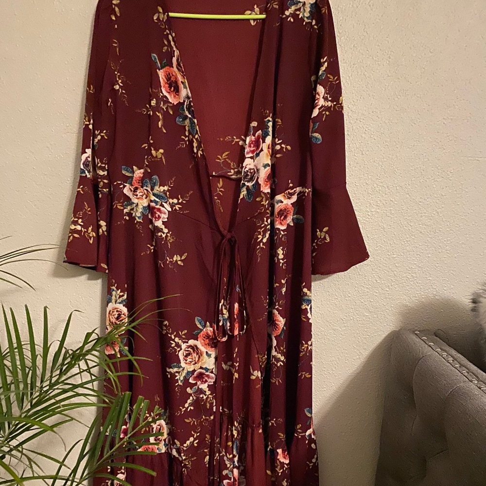 Wrap maxi dress